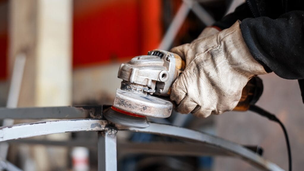 A locksmith at work