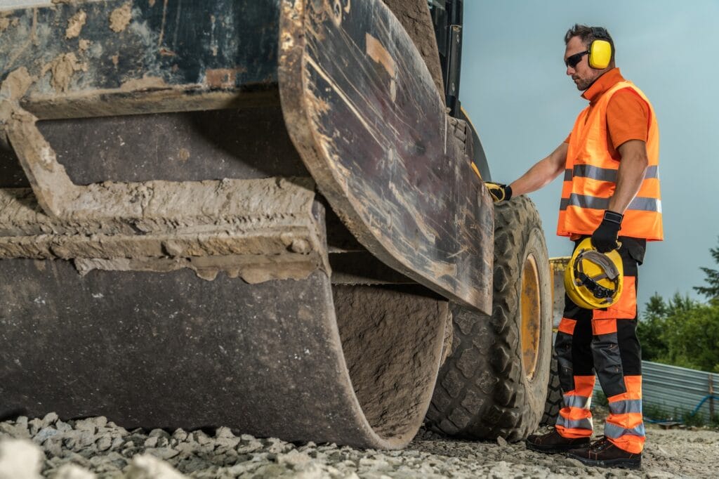 Operating Road Roller
